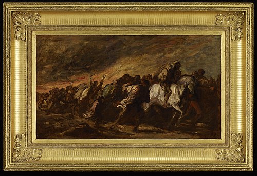 The Fugitives, 1868, Honoré Daumier