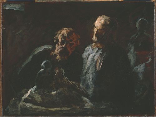 Two Sculptors, 1870, Honoré Daumier