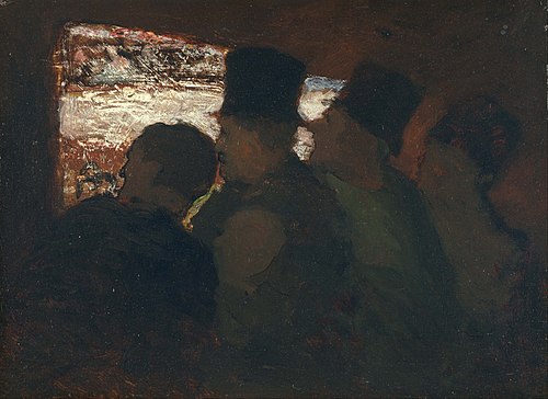 Theater Audience, 1856, Honoré Daumier