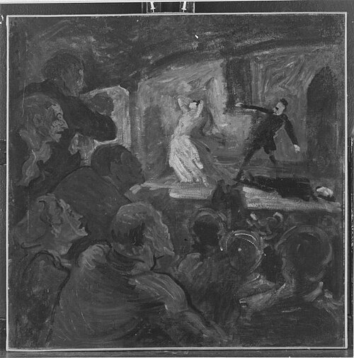 Das Drama (copy of), , Honoré Daumier