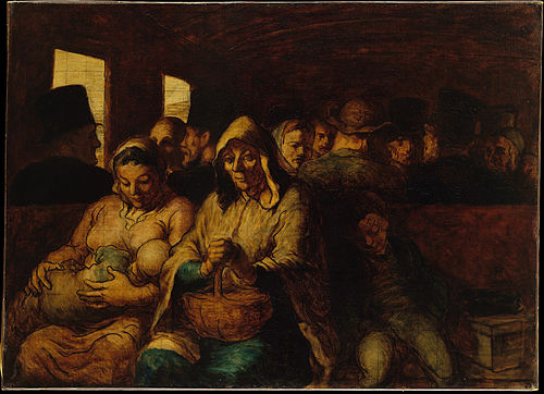 Le Wagon de troisième classe, 1862, Honoré Daumier