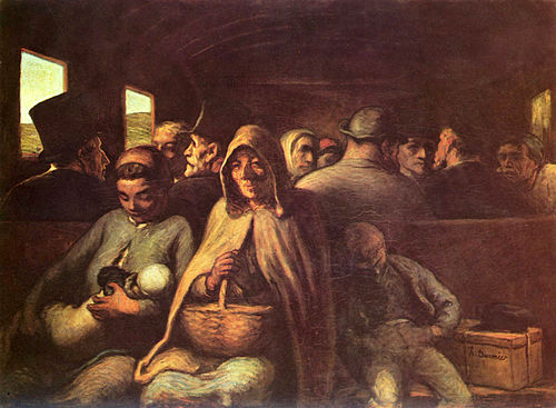 Le Wagon de troisième classe, 1863, Honoré Daumier