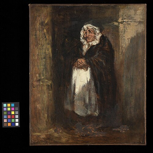 Mme Pipelet, the Concierge, 1849, Honoré Daumier
