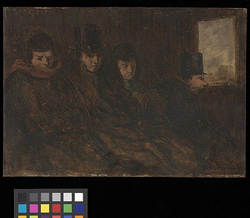 Second-Class Carriage, 1849, Honoré Daumier