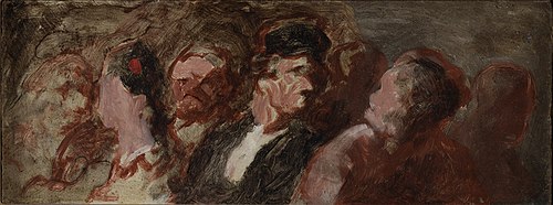 Au Palais de Justice (At the Law Courts), 1865, Honoré Daumier