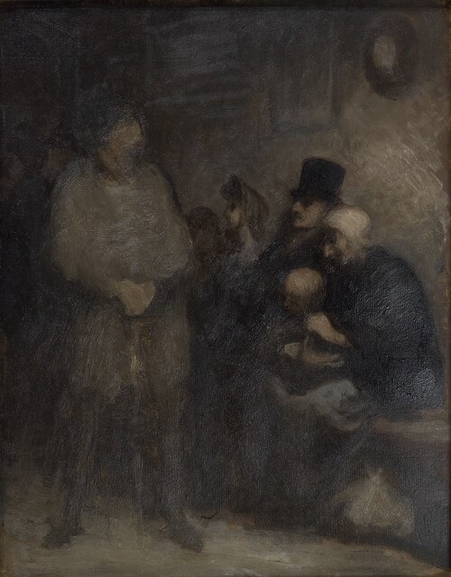 Une salle d'attente (The Waiting Room), 1851, Honoré Daumier