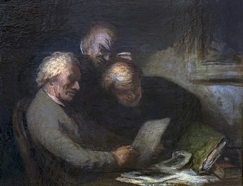 Les Collectionneurs d'estampes, , Honoré Daumier