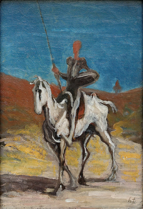 Don Quichotte et Sancho Pansa, 1868, Honoré Daumier
