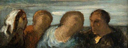 Four Heads, 1857, Honoré Daumier
