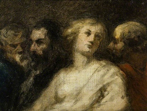 Susannah and the Elders, 1853, Honoré Daumier