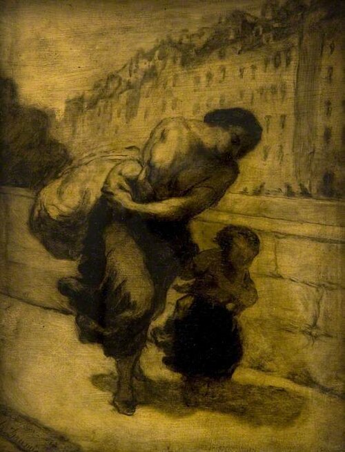 The Burden, 1856, Honoré Daumier