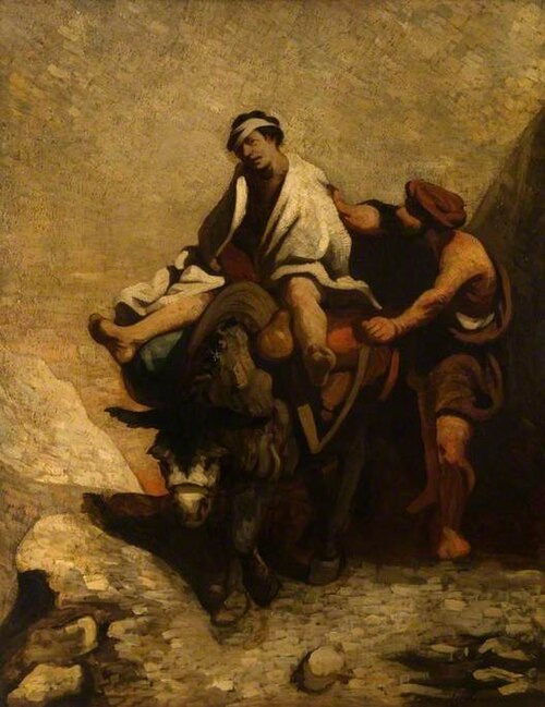 The Good Samaritan, 1855, Honoré Daumier