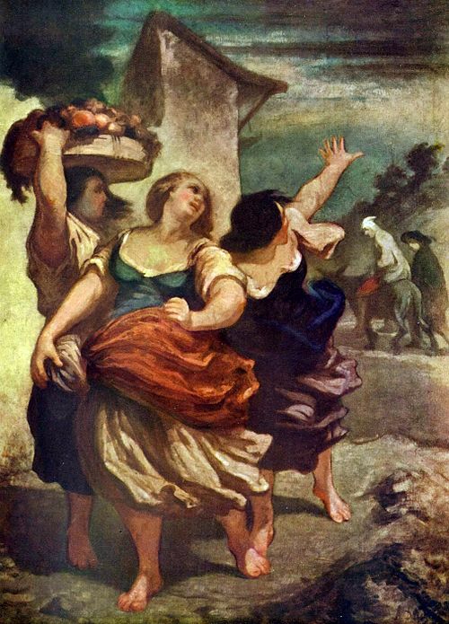 The Miller, His Son and the Ass, 1849, Honoré Daumier