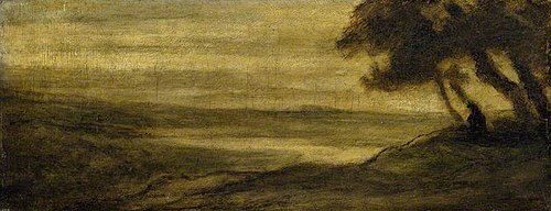 Landscape with a Figure, 1860, Honoré Daumier