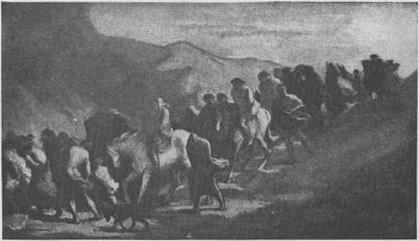 Les fugitifs, 1848, Honoré Daumier