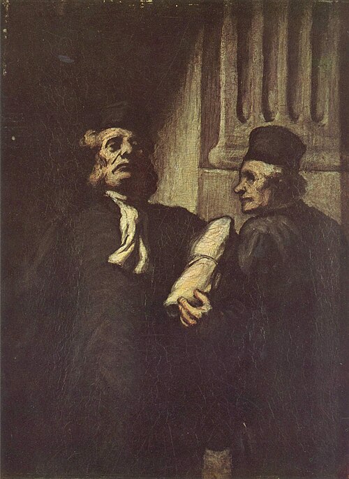 Deux Avocats, 1850, Honoré Daumier