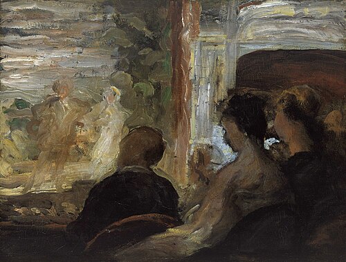 Une loge au théâtre, 1865, Honoré Daumier