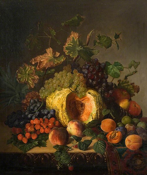 Still Life with Fruit, 1861, John Charles Robinson