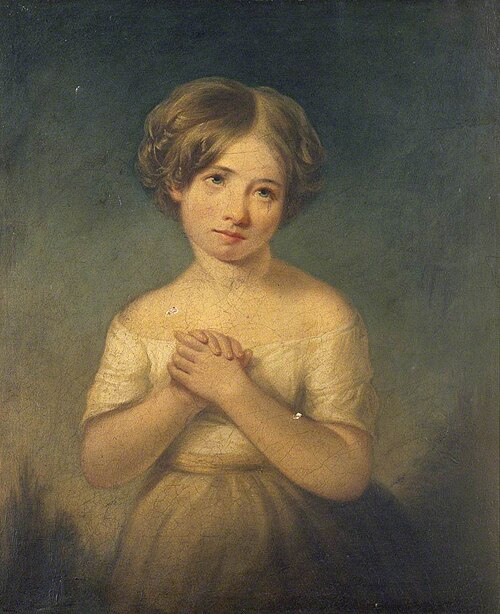 Girl with Her Hands Folded, , Richard Morton Paye