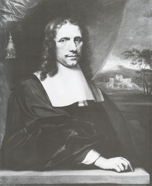 Portrait of a Man, with his estate, 1665, Jacobus Levecq