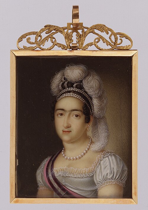 Princess María Francisca de Asis de Borbón and Her Son Infante Carlos Luis María Fernando de Borbón, 1818, Luis de la Cruz