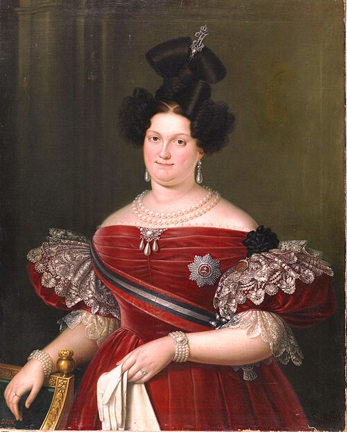 María Cristina de Borbón, 1833, Luis de la Cruz