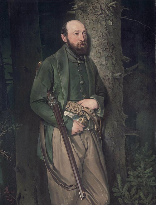 Der königliche sächsische Forstinspektor Carl Ludwig von Schönberg, 1850, Ferdinand von Rayski
