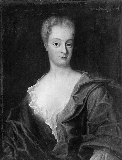 Elisabet Buchholtz (1692-1729), married to 1. silk dyer Arnold Ziese, 2. artist Lukas von Breda t.E., , Lucas von Breda