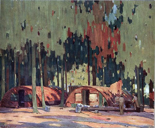 Canada Camp, Chateau de la Haie, 1910, John William Beatty