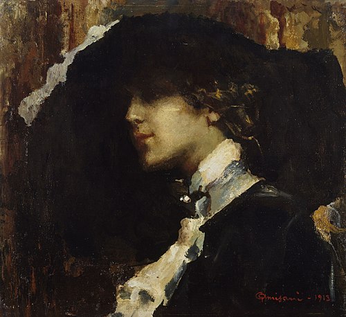 Il cappello nero, 1913, Giuseppe Amisani