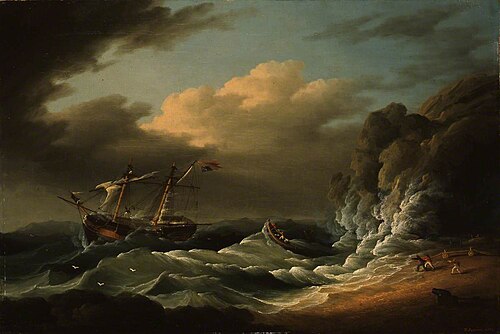 Saving a Crew at Anholt, 1808, Francis Sartorius II