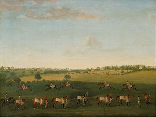 Sir Charles Warre Malet's String of Racehorses at Exercise, 1800, Francis Sartorius II