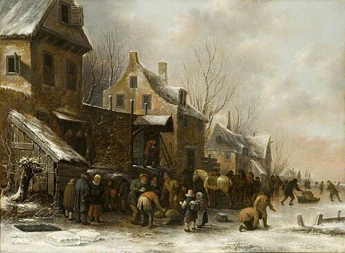 Winter Scene in Holland, , Klaes Molenaer