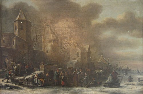 A Dutch Winter Scenery, 1650, Klaes Molenaer