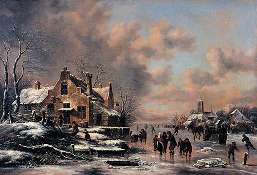 Winter Landscape, 1660, Klaes Molenaer