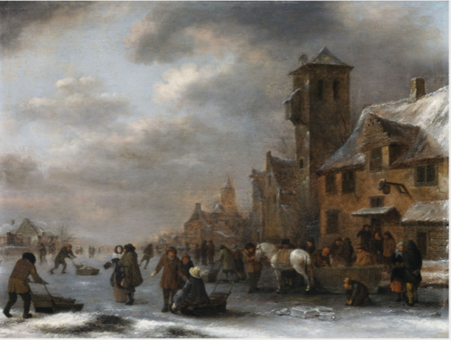 A Winter Scene, , Klaes Molenaer