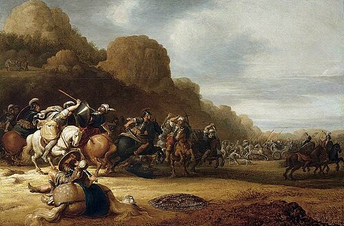Cavalry Battle Scene, 1656, Gerrit Claesz. Bleker