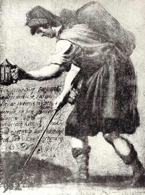 Diogenes with a lantern., 1637, Gerrit Claesz. Bleker