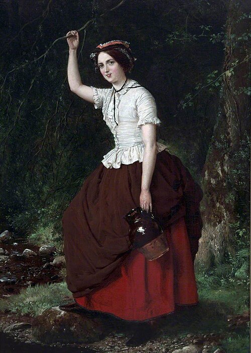 At the Well, 1861, William Oliver