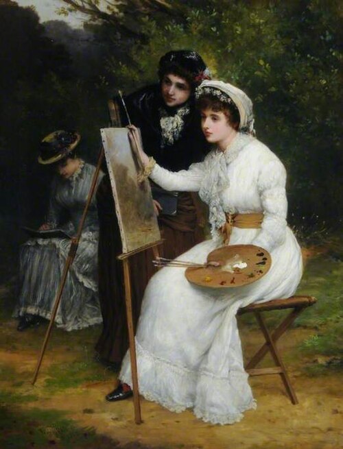 Sketching from Nature, 1882, William Oliver