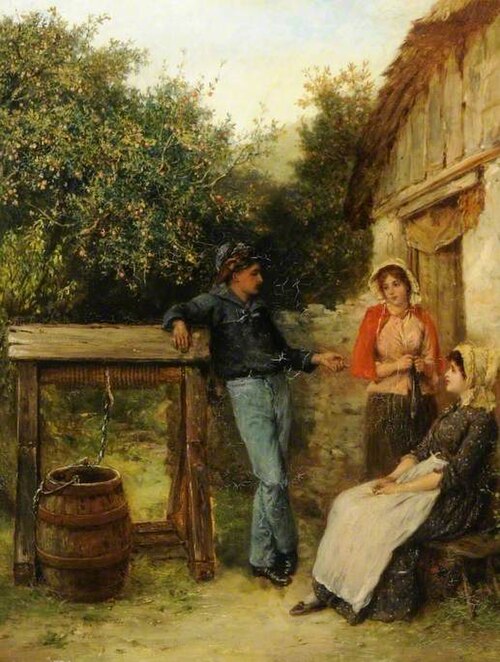 At the Well, 1885, William Oliver