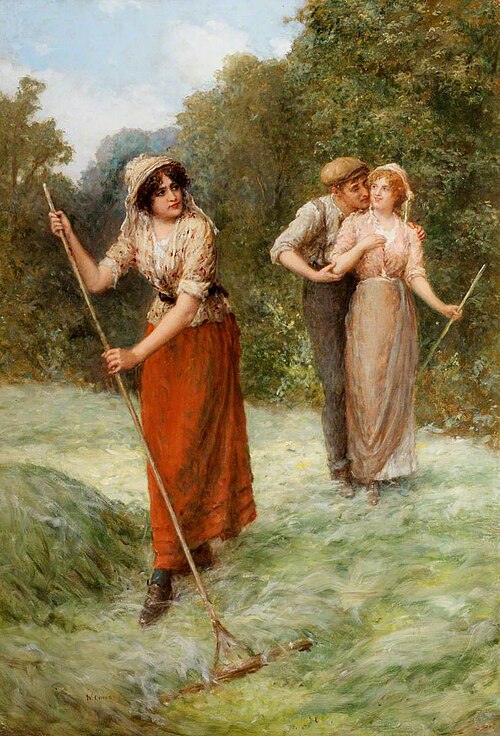 Haymaking Scene, , William Oliver