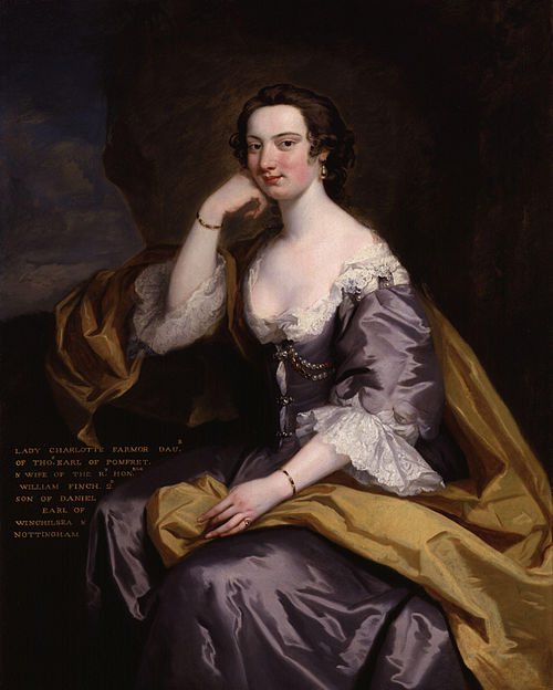 Lady Charlotte Finch (née Fermor), 1744, John Robinson