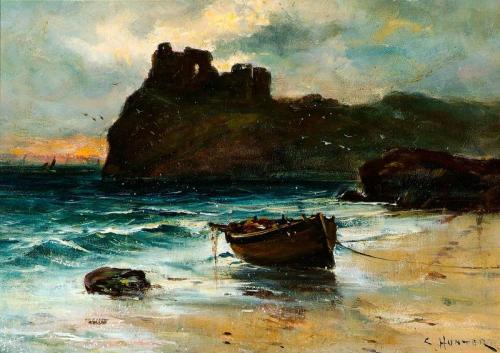 Seascape with Castle, , Colin Hunter