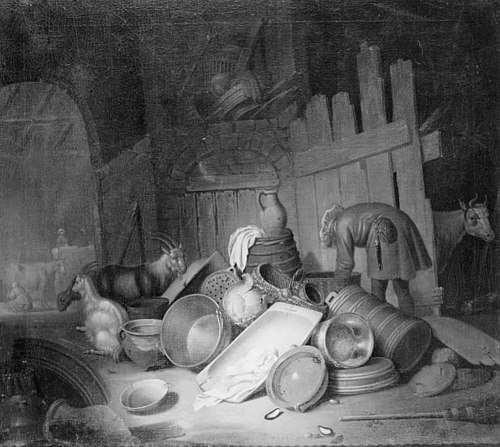 Interior of a Farm, 1643, Thomas Mathisen