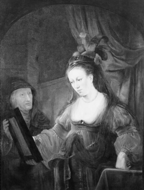 A Lady Looking at Herself in a Mirror, 1658, Thomas Mathisen