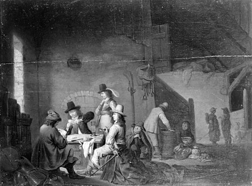 Interior of a Peasant's Cottage, 1650, Thomas Mathisen