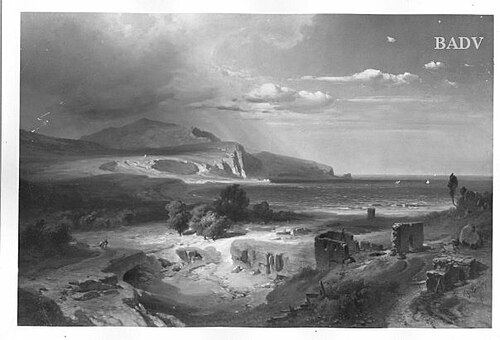 Southern sea-shore, 1851, Fritz Bamberger