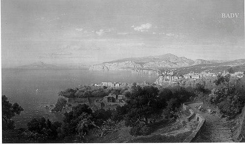 Meeresküste, Salerno, 1866, Fritz Bamberger