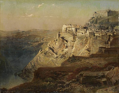 Ansicht von Toledo, 1862, Fritz Bamberger